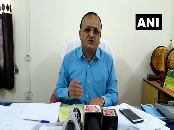 Pratap Singh speaking to reporters on Wednesday in Rajasthan.