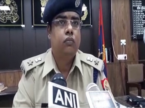 Senior Superintendent of Police Atul Sharma speaking to reporters in Prayagraj, Uttar Pradesh.