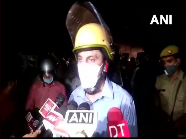 Preetinder Singh, SSP Kanpur speaking to media on Monday. (Photo/ANI)