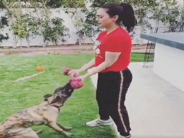 A still from the video shared by actor Preity Zinta (Image courtesy: Twitter)