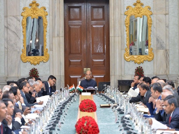President Ram Nath Kovind at conference of 46 Heads of Central Universities Rashtrapati Bhavan on Saturday.  (Image Source: Twitter handle of Rashtrapati Bhavan)