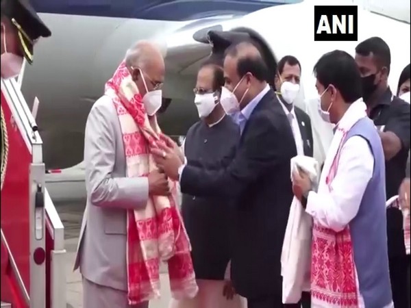 President Ram Nath Kovind arrives at Guwahati International Airport (Photo/ANI) 