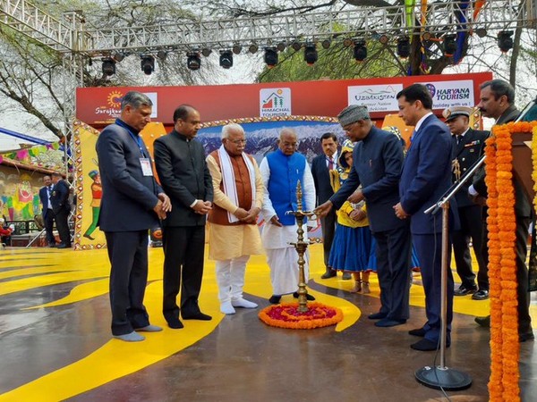 Visuals from the 34th Surajkund International Crafts Mela. Photo: Twitter@NarendraModi