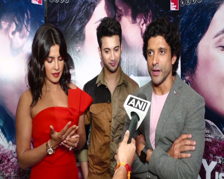 Priyanka Chopra, Rohit Sarah and Farhan Akhtar (L to R)