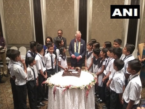 Prince Charles celebrates 71st birthday with school children in Mumbai on Thursday
