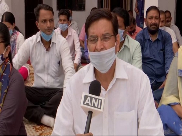 Congress president Pritam Singh speaking to ANI on Monday. (Photo/ANI)