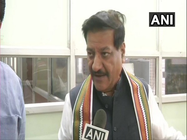 Former Chief Minister Prithviraj Chavan speaking to ANI in Chennai on Sunday. Photo/ANI