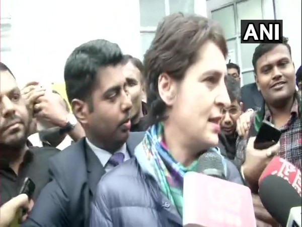 Congress general secretary Priyanka Gandhi Vadra speaking to media in New Delhi on Monday. (Photo/ANI)