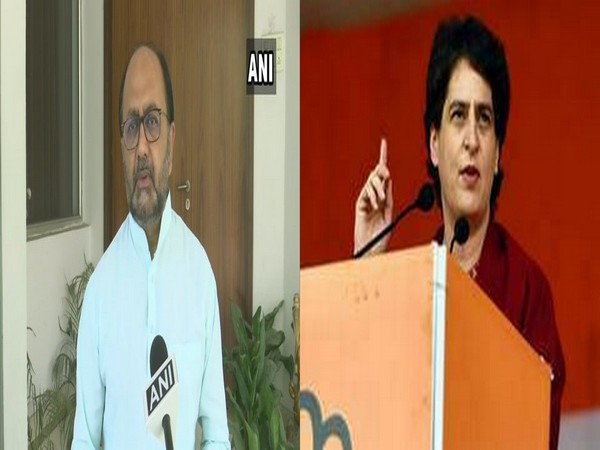 UP Minister Sidharth Nath Singh (left) and Congress leader Priyanka Gandhi Vadra (right)