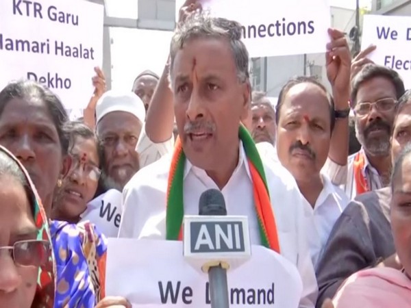 NVSS Prabhakar speaking to ANI on Wednesday while protesting.