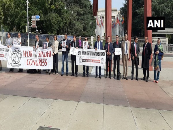 WSC holds protest outside UN headquarters on Tuesday. (Photo/ANI)