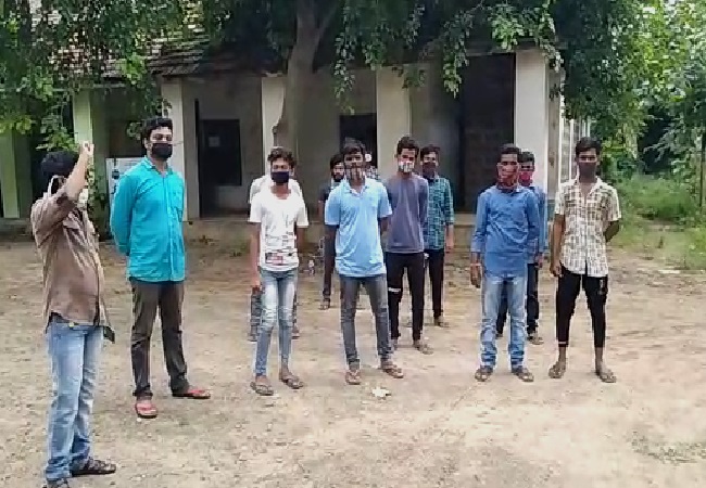 A visual of the villagers in Vizianagaram, Andhra Pradesh. 