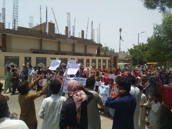 A protest was held against enforced disappearances in Nawabshah city, Sindh.