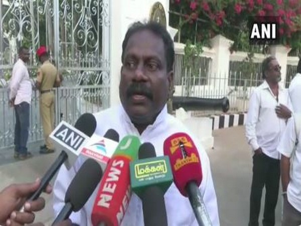 Puducherry Health and Tourism Minister Malladi Krishna Rao speaking to ANI in Puducherry on Saturday. (Photo/ANI)