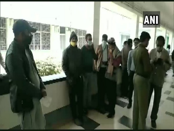 Police inquiring at the Rourkela Steel Plant about the gas leak that killed four people on Wednesday. (Photo/ANI)