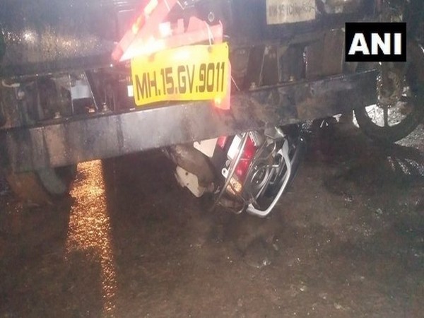 A truck rammed several vehicles and pedestrians in Lavale Phata [Photo/ANI]