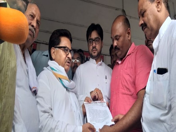 Congress leadeer PL Punia in Barabanki, Uttar Pradesh on July 7. Photo/ANI