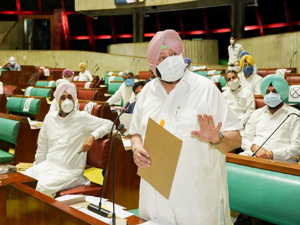 Punjab Chief Minister Captain Amarinder Singh in the state assembly on Friday. 
