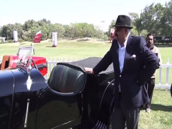 Punjab Governor VP Singh Badnore at a vintage car rally in Gurugram [Photo/ANI]