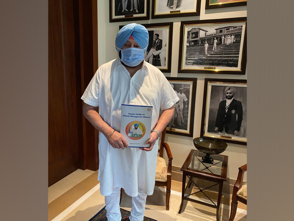 Punjab Chief Minister Captain Amarinder Singh with the Manual on COVID-19