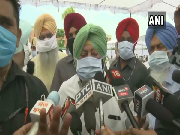 Punjab Chief Minister Captain Amarinder Singh while speaking to media. (Photo/ANI)