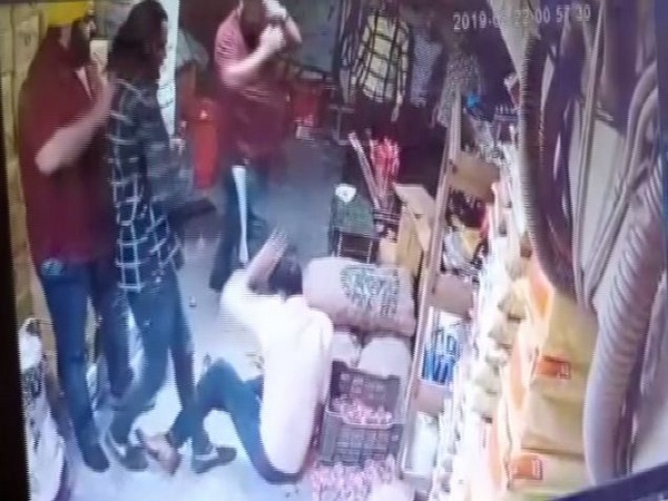 Screen grab of a CCTV footage of the incident. Photo/ANI