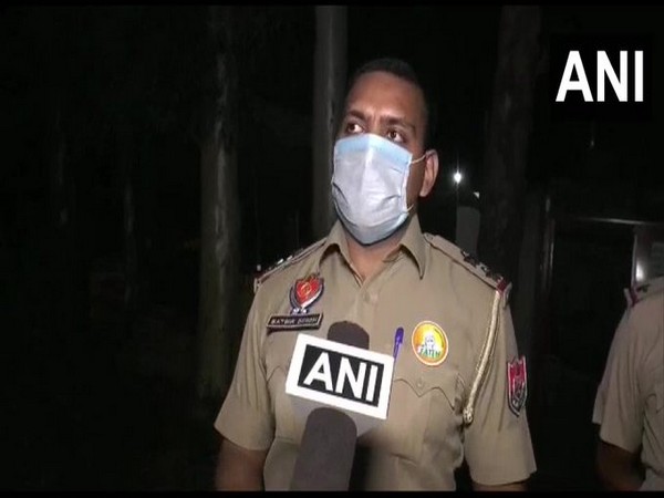 SHO Satbir Singh speaking to ANI in Ludhiana on Monday. 