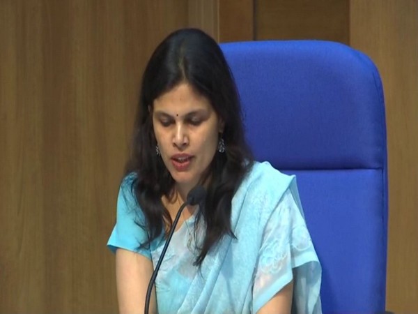 MHA spokesperson Punya Salila Srivastava during COVID-19 daily briefing in New Delhi on Friday. Photo/ANI
