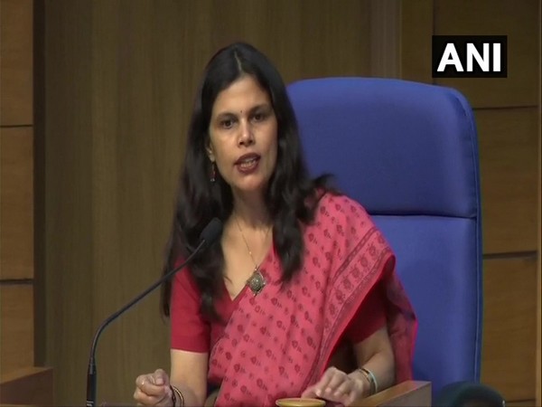 Punya Salila Srivastava, Joint Secretary, MHA, addressing a press conference in New Delhi on May 23, Saturday.  Photo/ANI