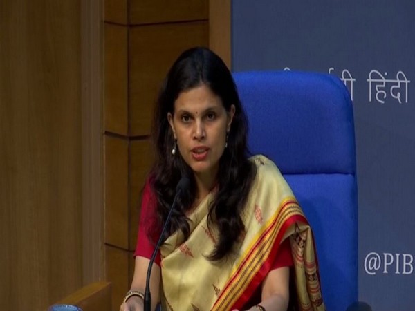 Punya Salila Srivastava, Joint Secretary, Ministry of Home Affairs, briefing media persons in New Delhi on Tuesday. Photo/ANI