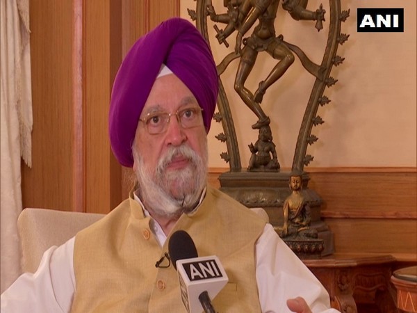 Union Civil Aviation Minister Hardeep Singh Puri while speaking to ANI. 