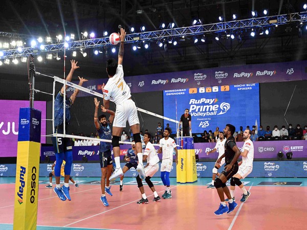 Ahmedabad Defenders Shon T John in action during PVL (Image: Ahmedabad Defenders/PVL)