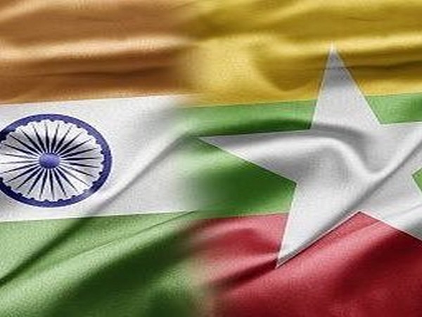 India and Myanmar flags