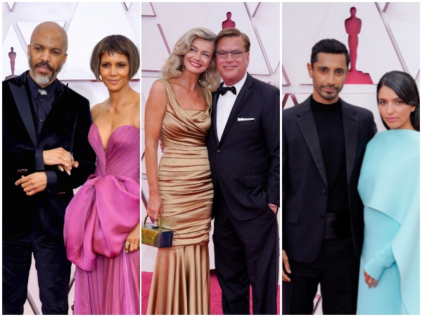 Halle Berry, Paulina Porizkova and Riz Ahmed with their life partners