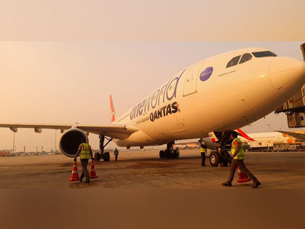 Commercial plane of Qantas airways. (Image credit: Twitter/Barry O'Farrell)