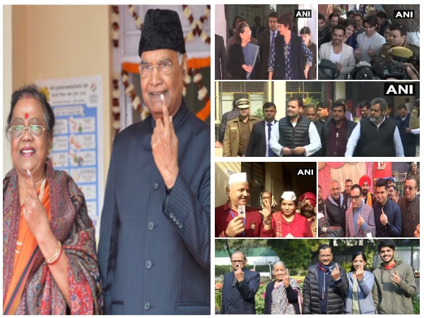 President Ram Nath Kovind along with her wife and key leaders across party lines polled their votes on Saturday.