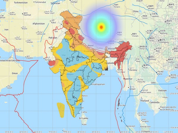Earthquake hit Myanmar-India border