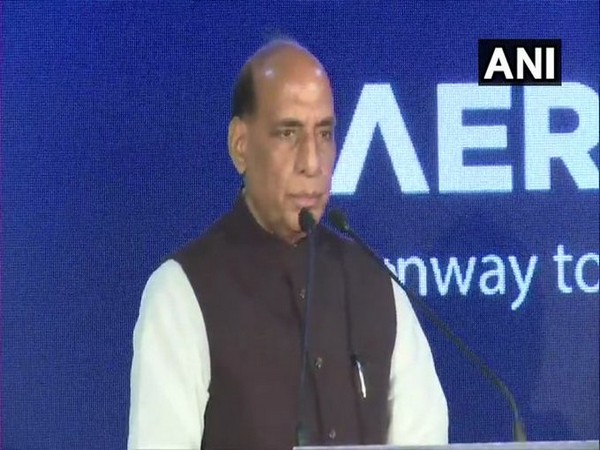 Defence Minister Rajnath Singh speaking at an event in Bengaluru on Friday. (Photo/ANI)