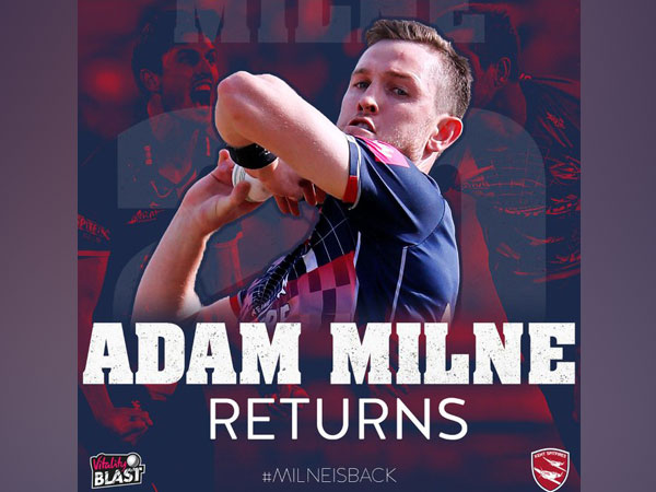 New Zealand pacer Adam Milne (Photo/ Kent Spitfires Twitter)