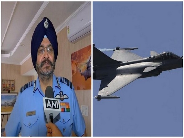 File photo of former IAF Chief BS Dhanoa and Rafale fighter jet.