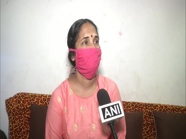 Radhika Vinchurkar, nurse working at COVID-19 ward in a hospital in Nagpur, speaking to ANI on Wednesday. Photo/ANI