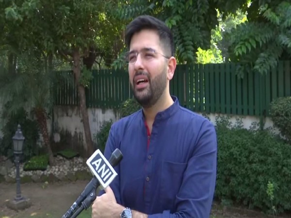 AAP MLA and Spokesperson Raghav Chadha speaking to ANI (Photo/ANI)