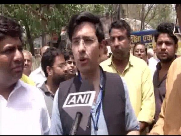 AAP MLA Raghav Chadha at a press conference on Wednesday. 