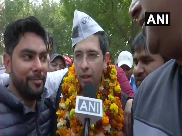Raghav Chadha speaking to ANI on Tuesday. (ANI)