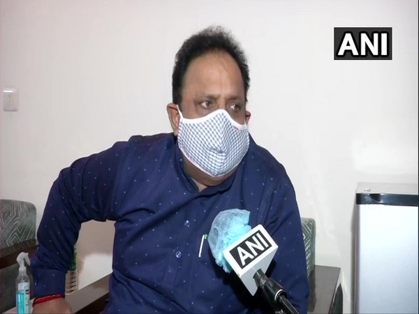 Rajasthan Health Minister Raghu Sharma speaking to ANI on Wednesday. (Photo/ ANI)