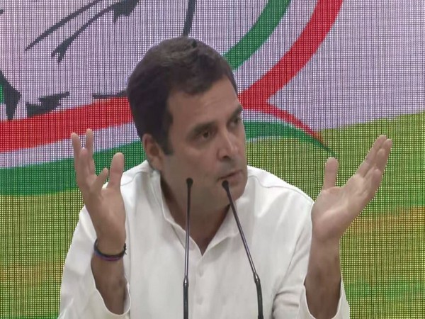 Congress president speaking at a press confernce in New Delhi on Friday. (Photo/ANI)