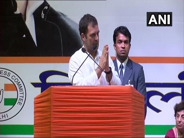 Congress President Rahul Gandhi addressing party function in New Delhi