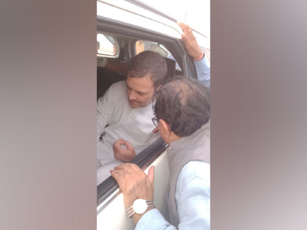 Congress leader Rahul Gandhi made emergency landing at Rewari in Haryana on Friday