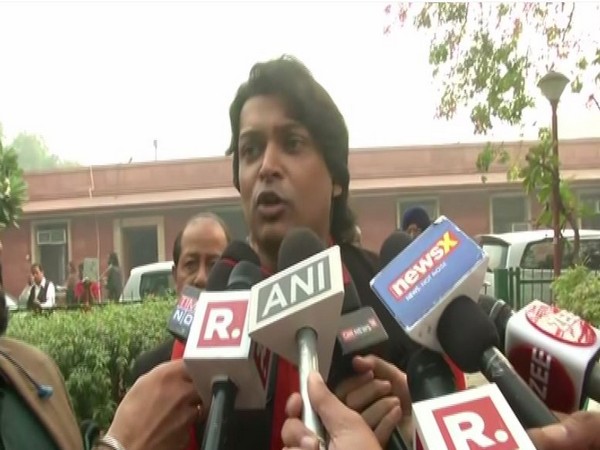 Rahul Easwar speaking to reporters in New Delhi. Photo/ANI