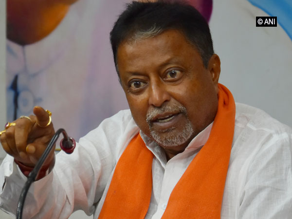 BJP leader Mukul Roy addressing a press conference in Kolkata on Sunday. Photo/ANI